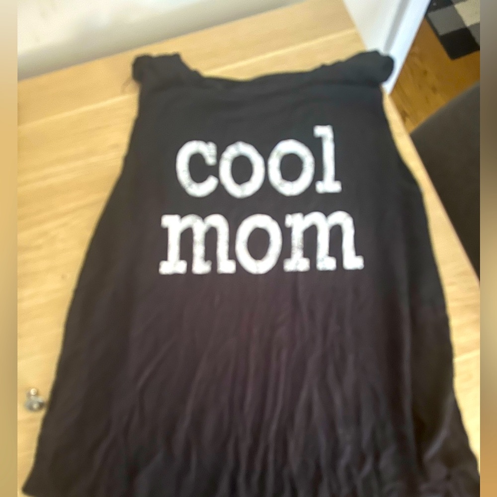 Black tank “cool mom”